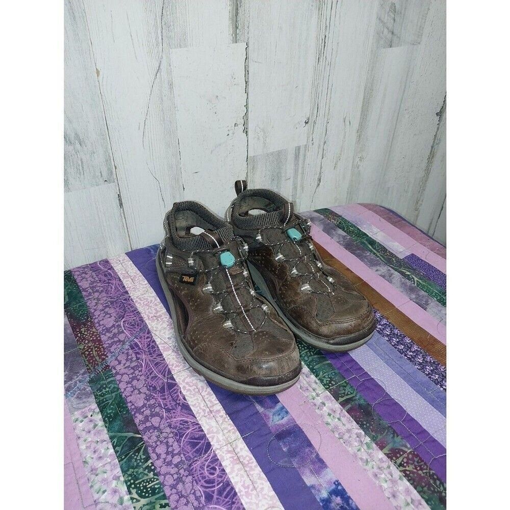 TEVA WOMEN'S TERRA FLOAT TRAVEL LACE Chocolate Brown SANDAL Shoe size 9